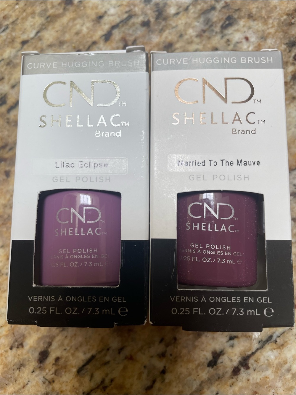 CND Shellac Gel Polish - Lilac Eclipse & Married To The Mauve (Purple)